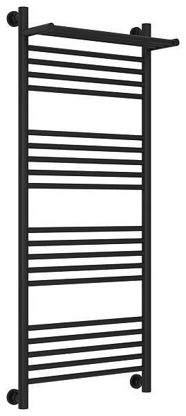 Полотенцесушитель водяной Сунержа Богема+ с 1 полкой 500x1200 мм матовый черный 31-0223-1250