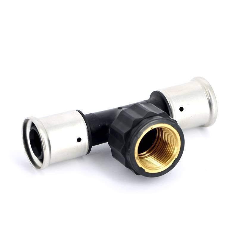 Тройник пресс с внутренней резьбой Henco PVDF 26х3/4х26 мм 13PK-260526