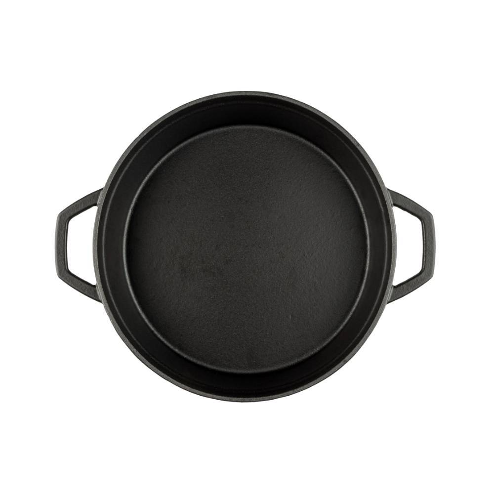 Кастрюля низкая Hascevher Y KT 28 см черная матовая A890028