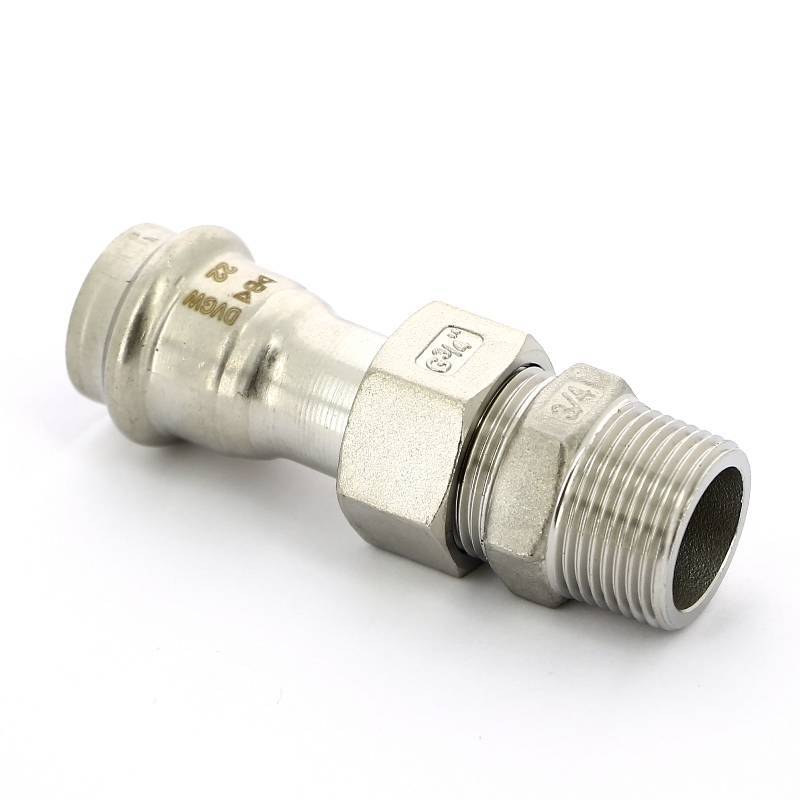 Муфта разборная IBP B-Press Inox 22 мм x 3/4 НР нержавеющая сталь PS4331G0220600