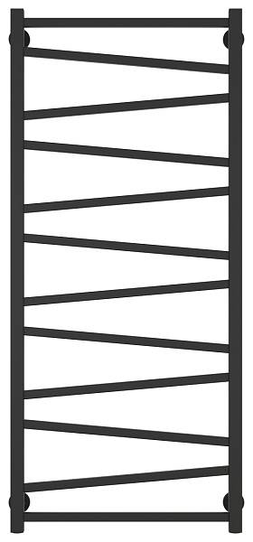 Полотенцесушитель водяной Сунержа Сирокко 500x1200 мм темный титан муар 15-0253-1250