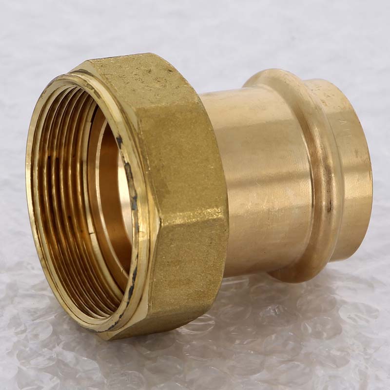 Муфта пресс с накидной гайкой Viega Sanpress 42x2 бронза 305031