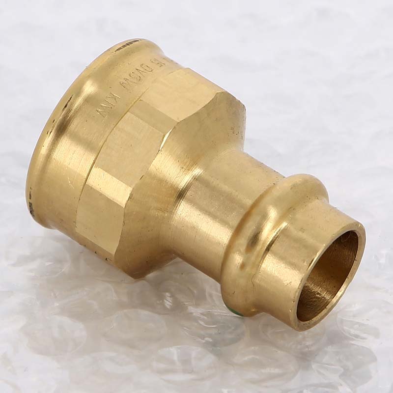 Муфта переходная пресс-В Viega Sanpress бронза 15х3/4 298098