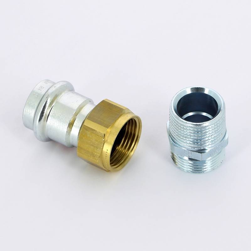 Муфта пресс-НР разъемная Viega Prestabo 22x3/4 оцинкованная сталь 559250