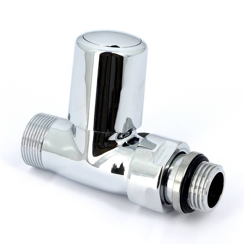 Вентиль радиаторный ручной Carlo Poletti New-Smart 1/2 х M24 прямой хром V77510B