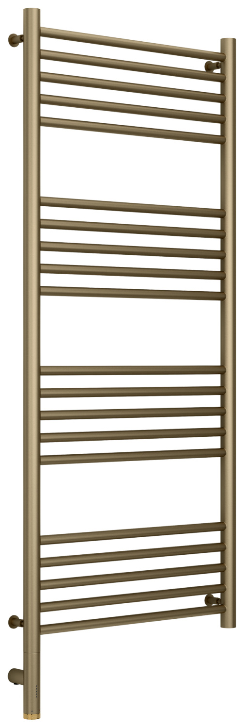 Полотенцесушитель электрический Сунержа Богема 3.0 прямая 532х1324 мм левое золотой шёлк матовый 32-5804-1250