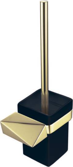 Ершик для унитаза подвесной Boheme New Venturo черный/золото 10319-G-B