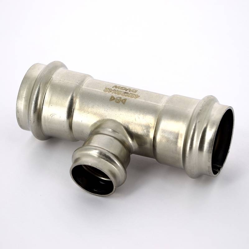 Тройник пресс IBP B Press Inox 42х28х42 мм нержавеющая сталь PS5130 0422842