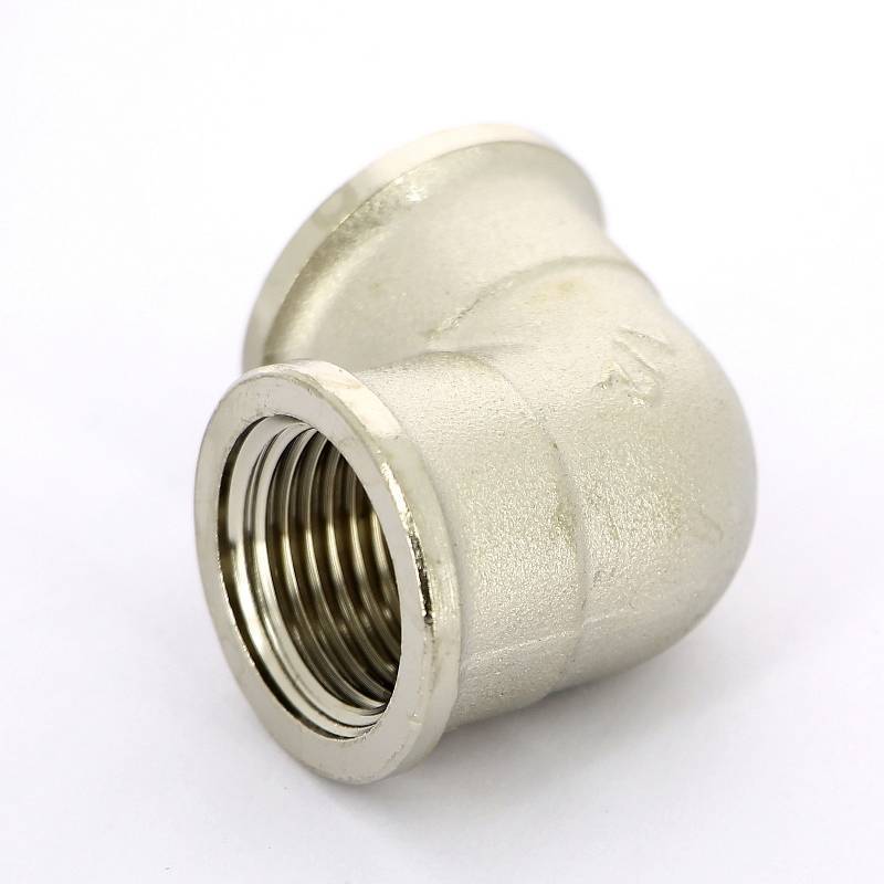 Угольник латунный никелированный Tiemme 1/2 ВР-ВР 1500133