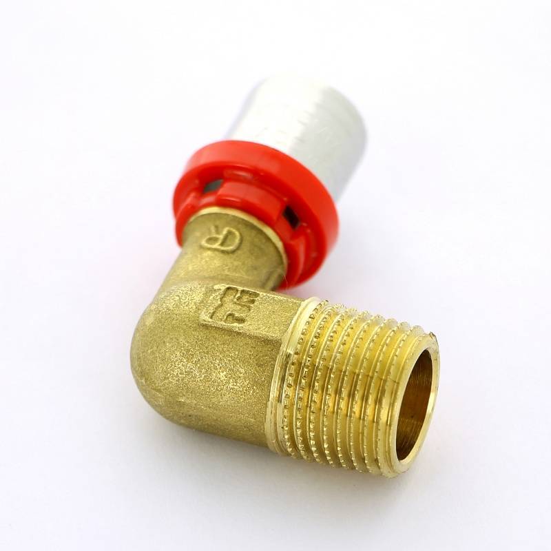 Угольник 90° пресс с наружной резьбой Tiemme 16x1/2 1650010