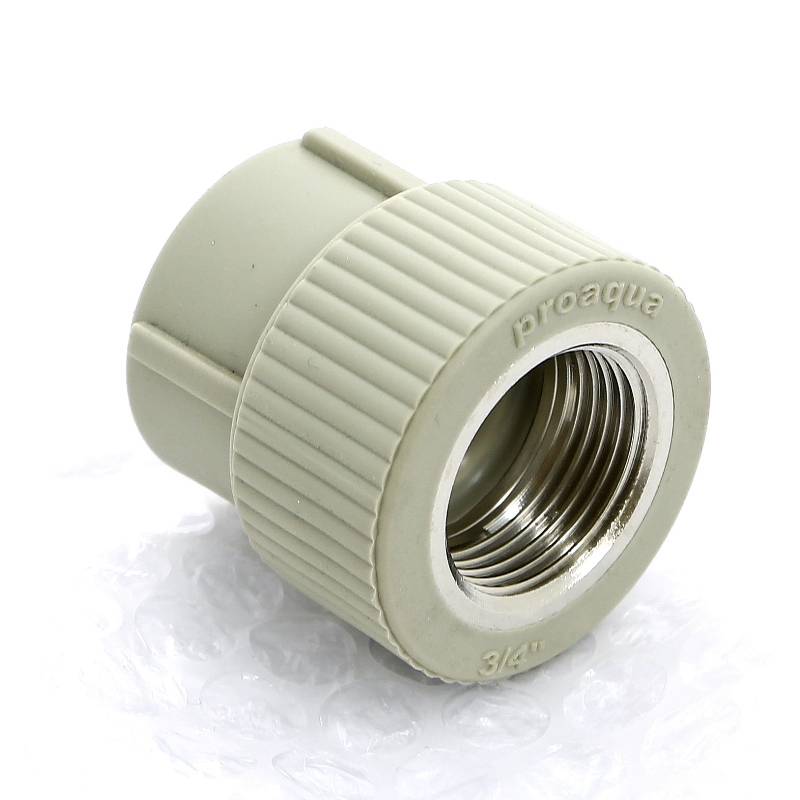 Муфта комбинированная с внутренней резьбой Pro Aqua 25x3/4 серая PA22014PG