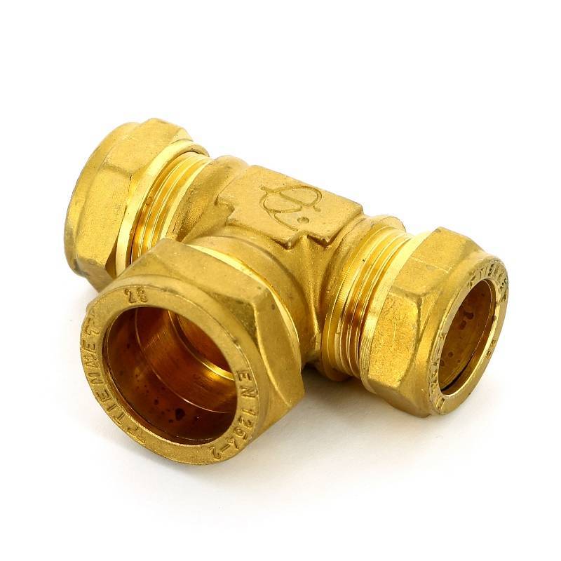 Тройник обжимной Tiemme 28х22х22 мм 1000174