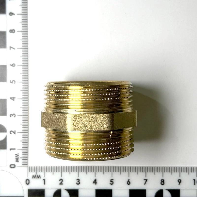 Ниппель прямой LD Pride 1 1/2 латунь LD.65.501.40