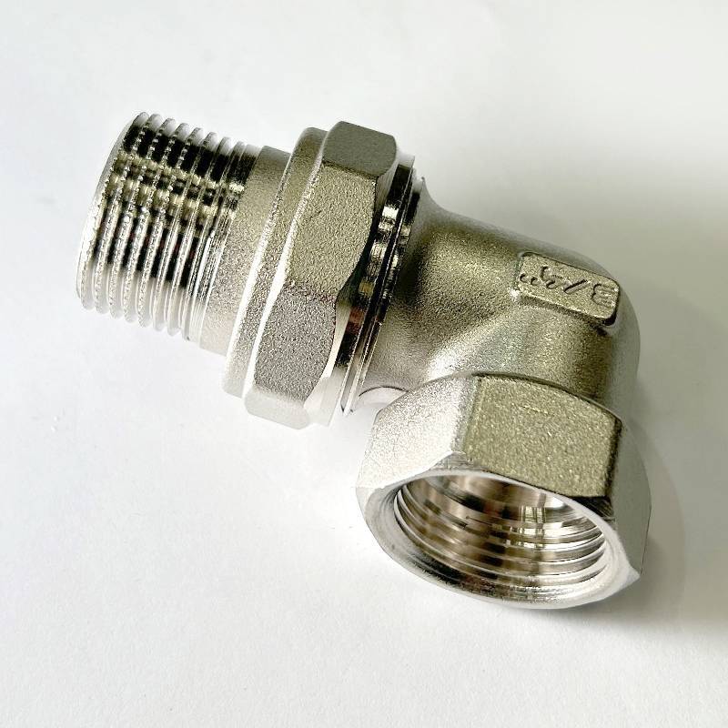 Сгон разъемный угловой американка LD Pride DN20 3/4 ВР/НР латунь никелированный LD.67.534.20