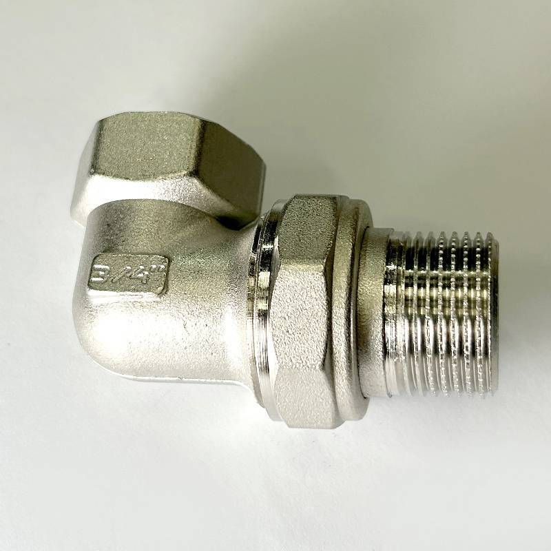 Сгон разъемный угловой американка LD Pride DN20 3/4 ВР/НР латунь никелированный LD.67.534.20