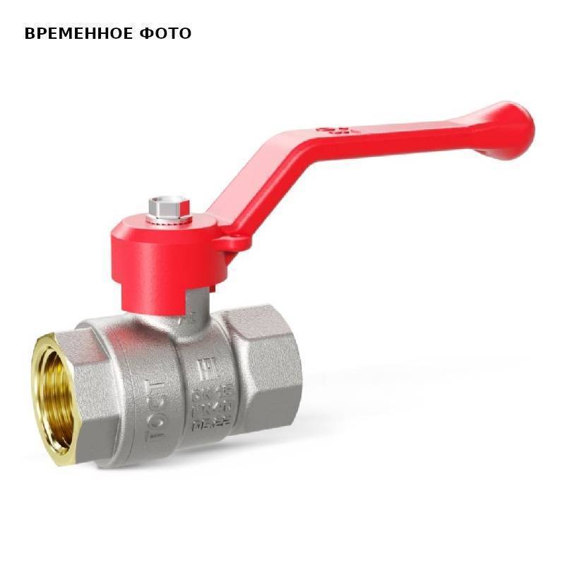 Кран шаровой LD Pride 1 1/4 ВВ латунный красный рычаг 47.301.32 R