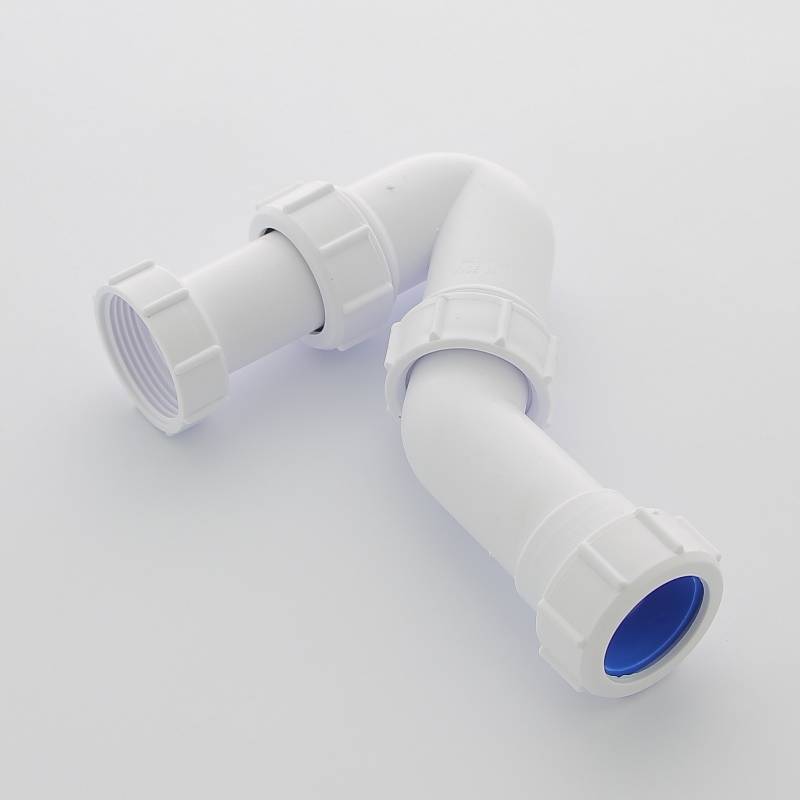 Сифон трубный McAlpine P/S-образный без выпуска регулируемый 90-145 мм MRBD2