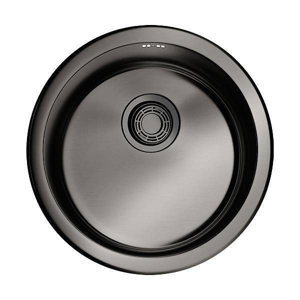 Кухонная мойка Omoikiri Toya 45-U-GM нержавеющая сталь 45x45 см вороненая сталь 4993072