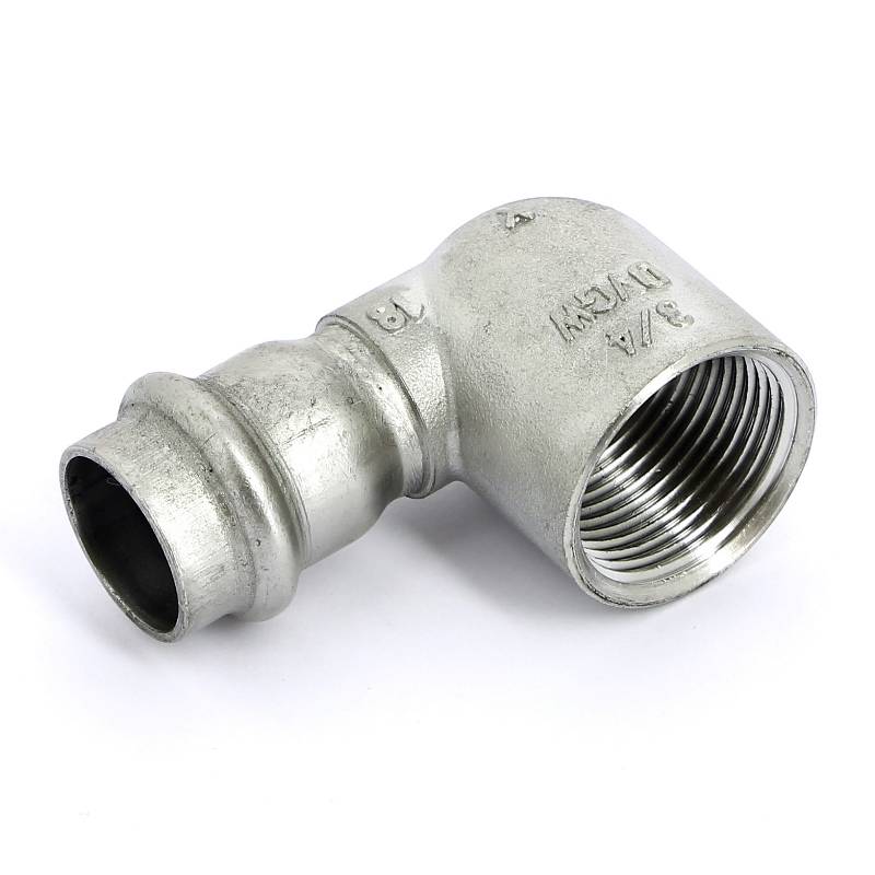 Угол 90° пресс-В компактный нержавеющая сталь Viega Sanpress Inox 18х3/4 437008