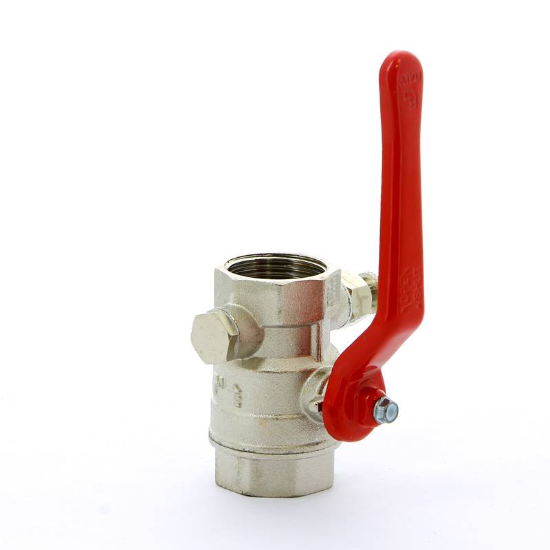 Кран шаровой Itap Ideal ВВ с заглушкой и дренажным вентилем рычаг 1 1150100