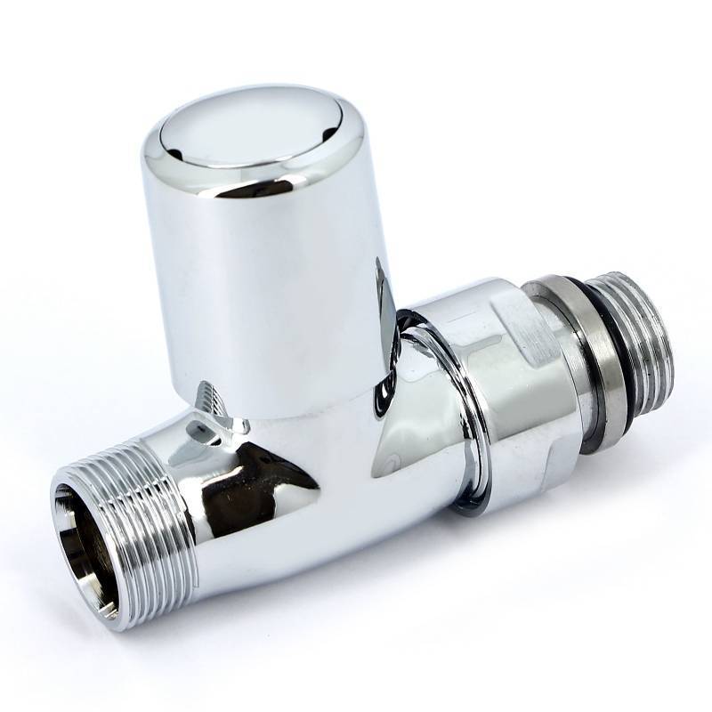 Вентиль радиаторный ручной Carlo Poletti Compact 1/2 х M24 прямой хром V150511B