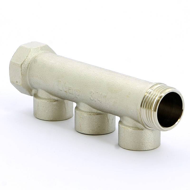 Коллектор никелированный Itap 3/4 НВ 3 выхода 1/2 В 38 мм 450 3/4-3