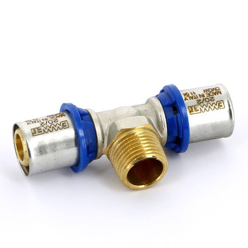 Тройник пресс с наружной резьбой EMMETI 26х3/4х26 28101418