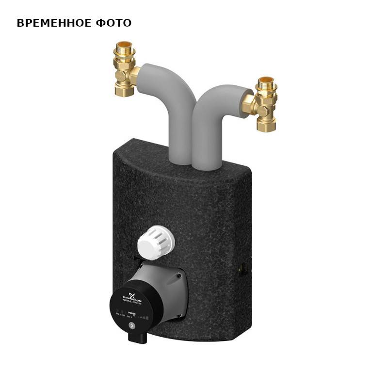 Насосная группа Meibes Thermix с термостатическим приводом и насосом Grundfos Alpha2 15-60 M27409.3