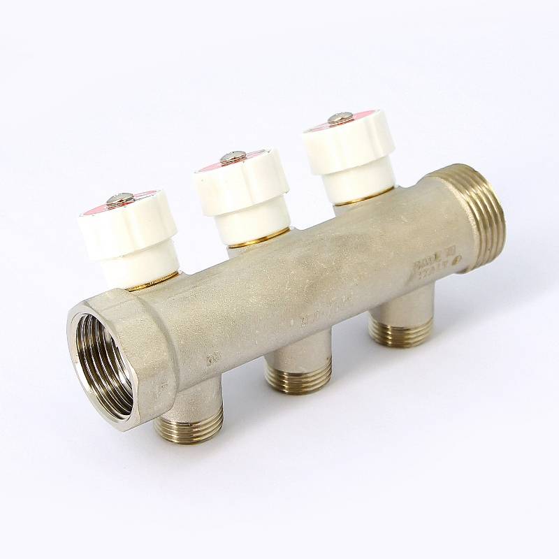 Коллектор никелированный Uni-Fitt 1 НВ 3 выхода 1/2 Н 40 мм 404N4230