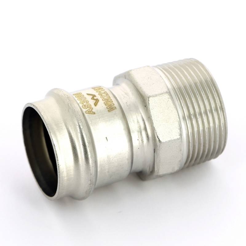 Муфта с наружной резьбой пресс IBP >B< Press Inox 35x1 1/4 нержавеющая сталь PS4243G0351000