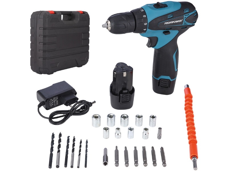 Дрель-шуруповерт аккумуляторная ProfiPower MK-12BT 12 В MK-12BT