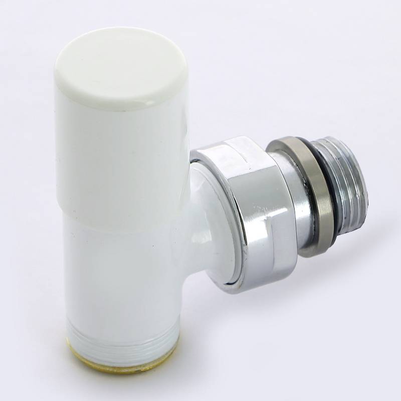 Вентиль радиаторный ручной Carlo Poletti Compact 1/2 х M24 угловой белый V150111E