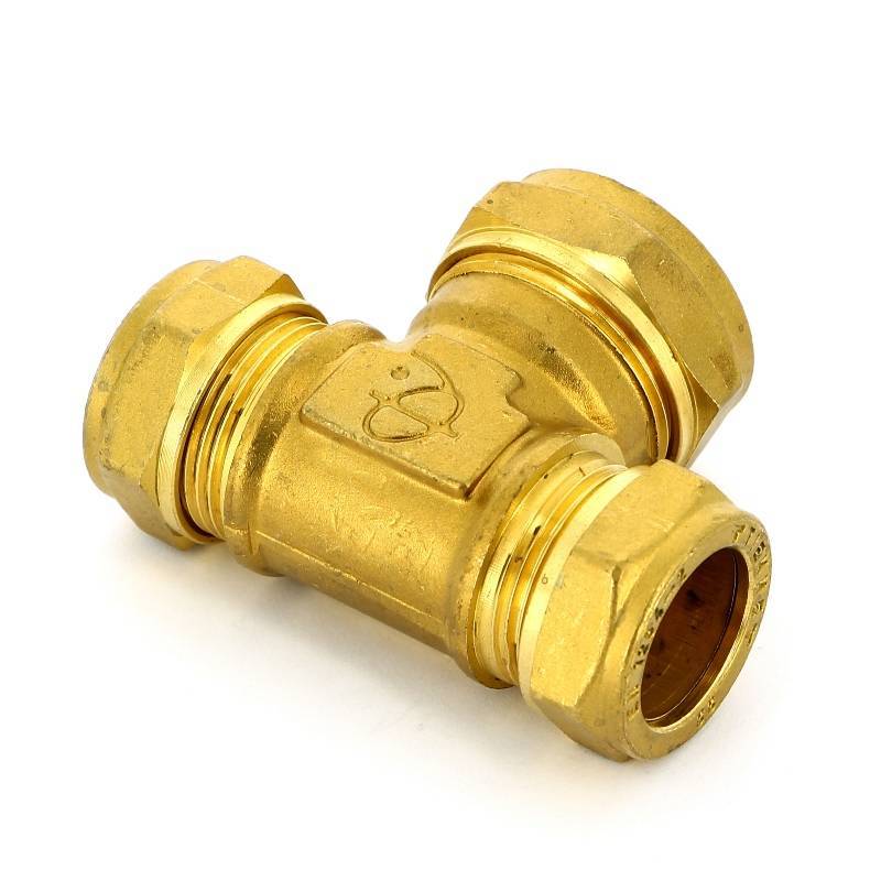 Тройник обжимной Tiemme 28х22х22 мм 1000174