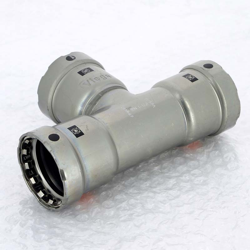 Тройник пресс Megapress Viega 1 1/2x1 1/2x1 1/2 695002