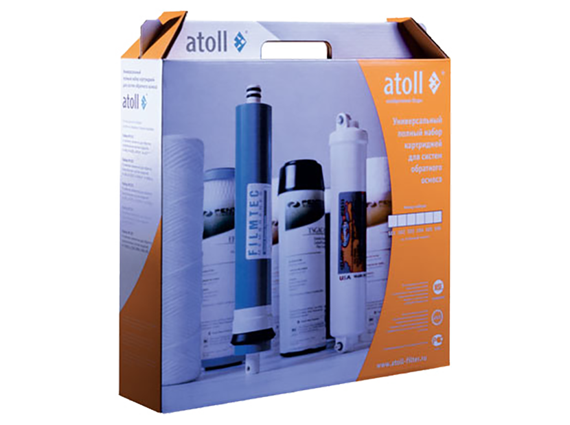 Набор картриджей atoll №101 для систем обратного осмоса 101