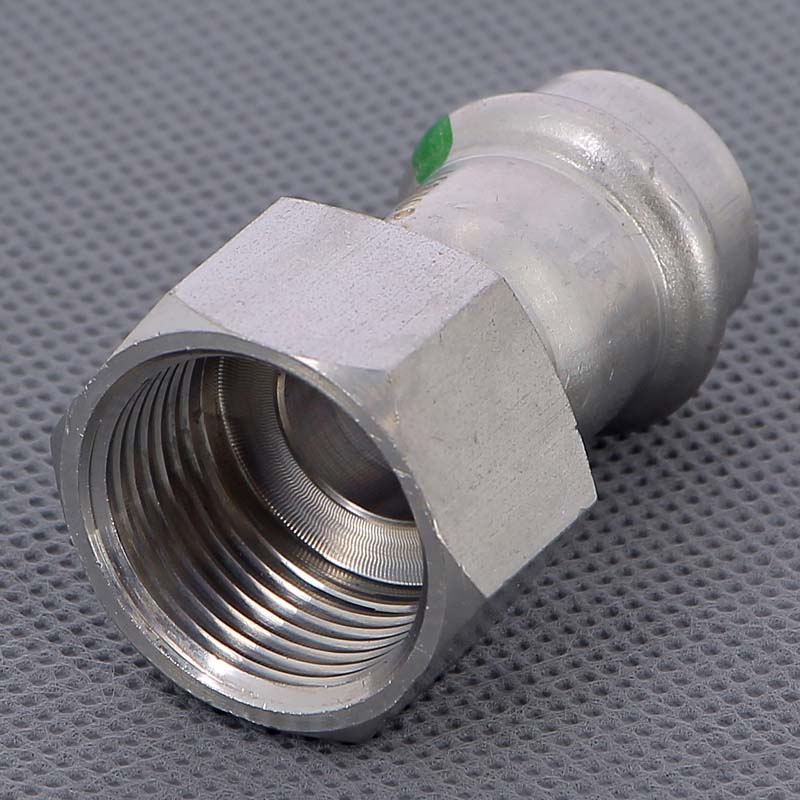 Муфта переходная пресс-В Viega Sanpress Inox нержавеющая сталь 18x3/4 436605