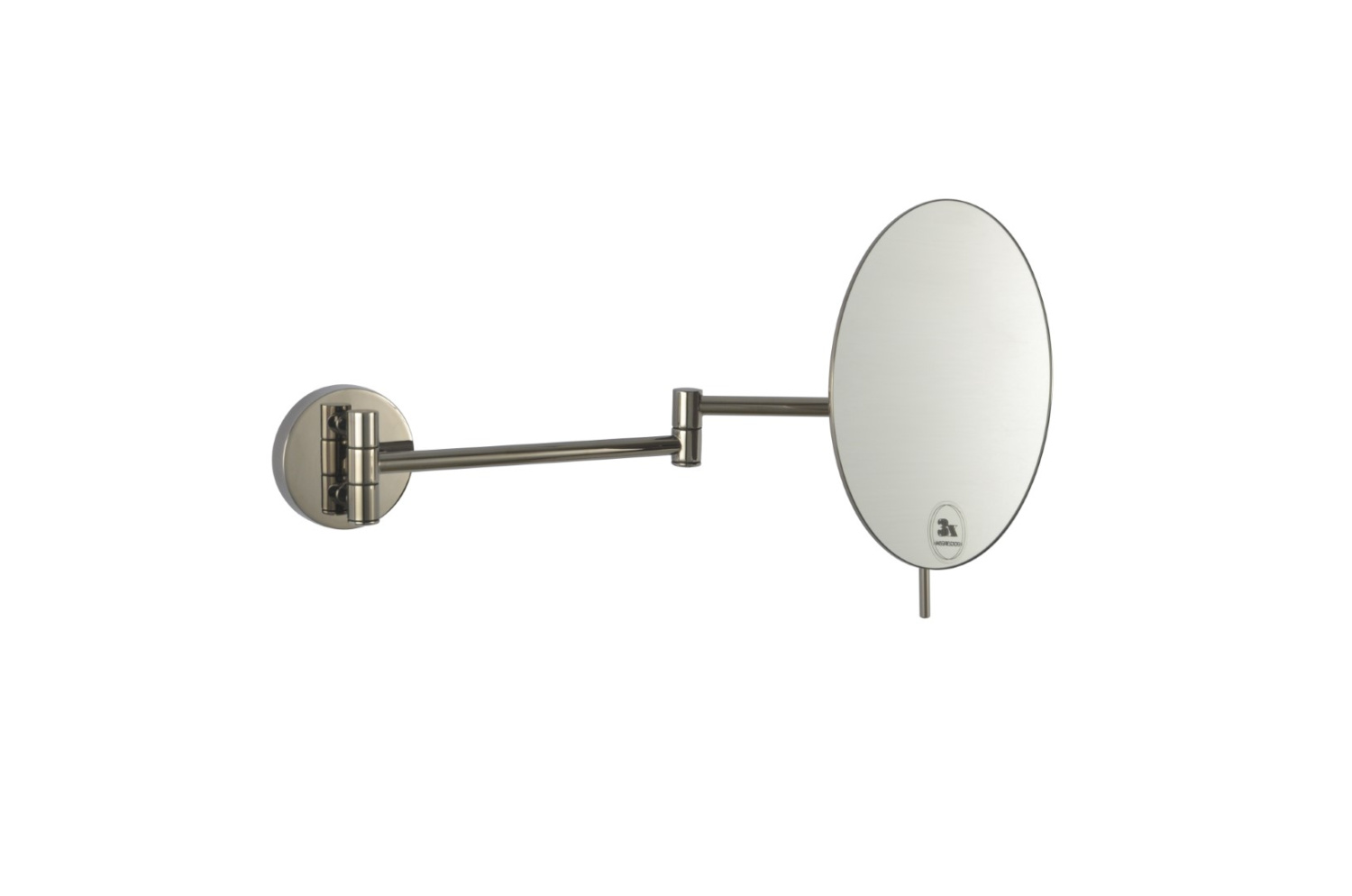 Зеркало косметическое Boheme 508-SGM настенное увеличение 3x оружейная сталь глянцевая 508-SGM
