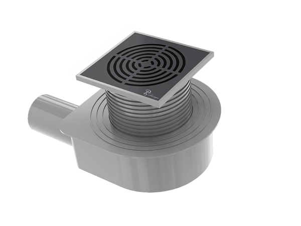 Душевой трап Boheme 15x15 см черный 984-15-B