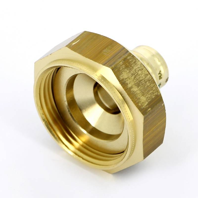 Муфта переходная пресс-В Viega Sanpress бронза 15х1 1/4 с плоским уплотнением 424534