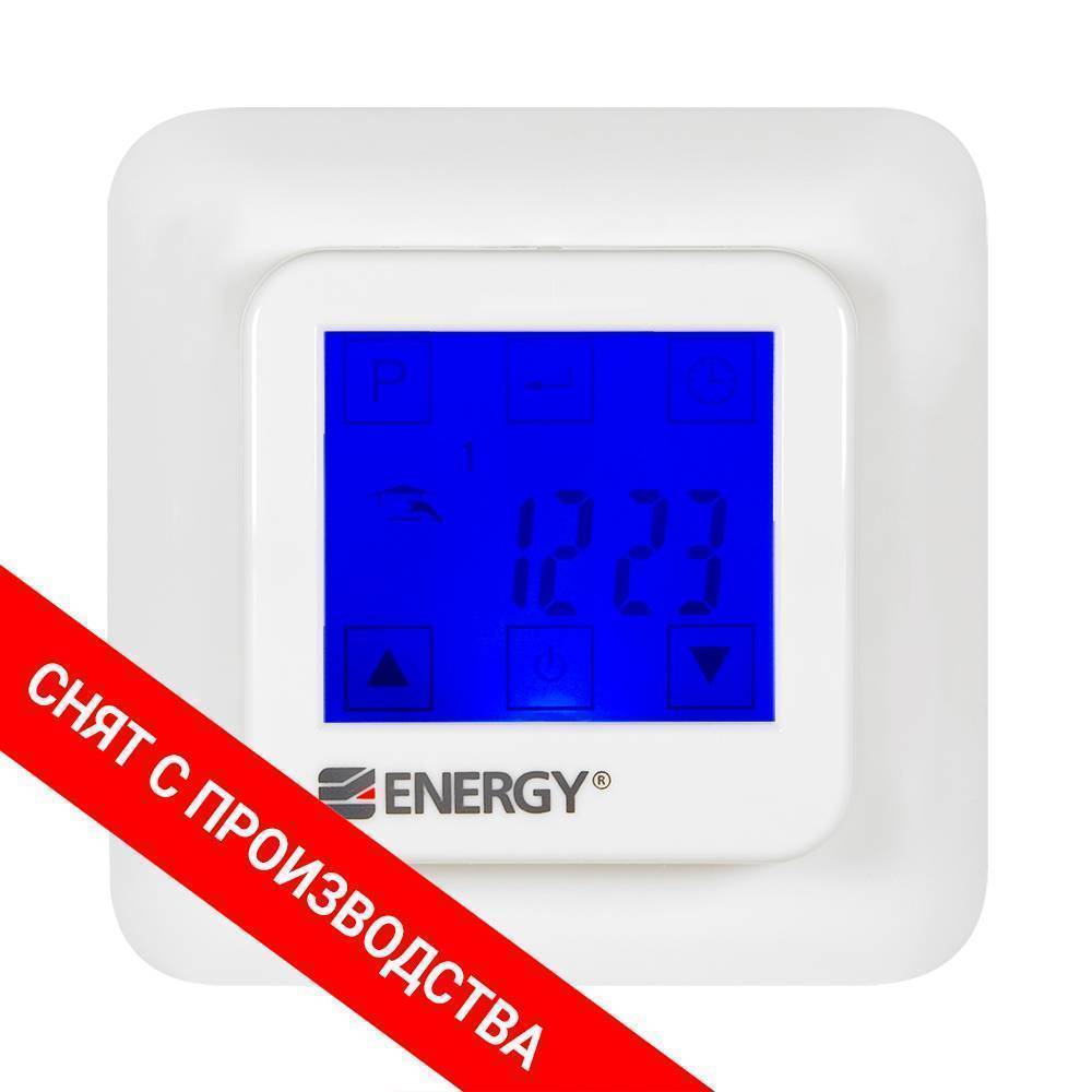 Терморегулятор программируемый Energy TK08 сенсорный с ЖК-дисплеем TK08
