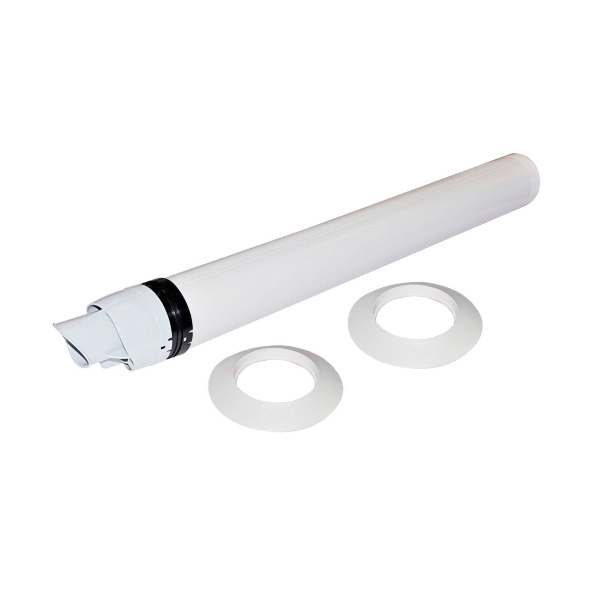 Окончание дымохода коаксиальное горизонтальное De Dietrich DY 871 60/100 мм 800 мм 1009302