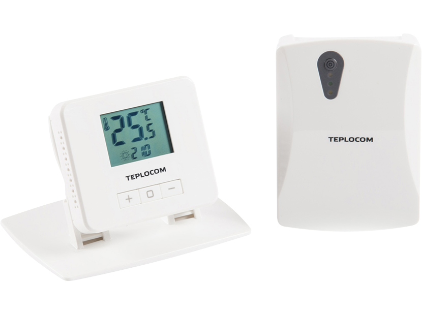 Термостат комнатный TEPLOCOM TS-2AA/3A-RF беспроводной TS-2AA/3A-RF