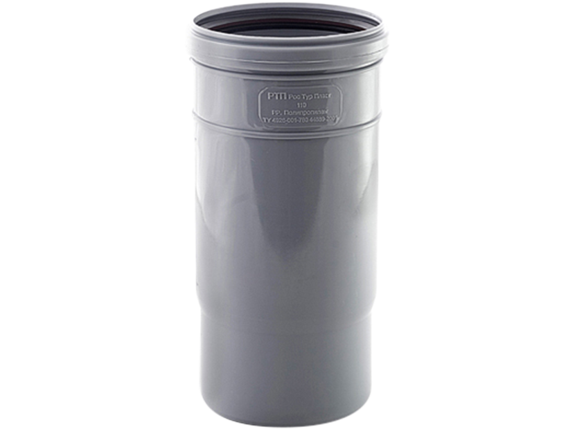 Патрубок компенсационный RTP BETA 110 мм серый 1158451