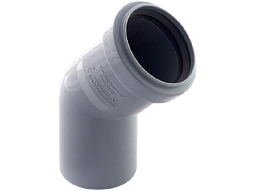 Отвод канализационный РТП BETA 50 мм 45° НС-1163051