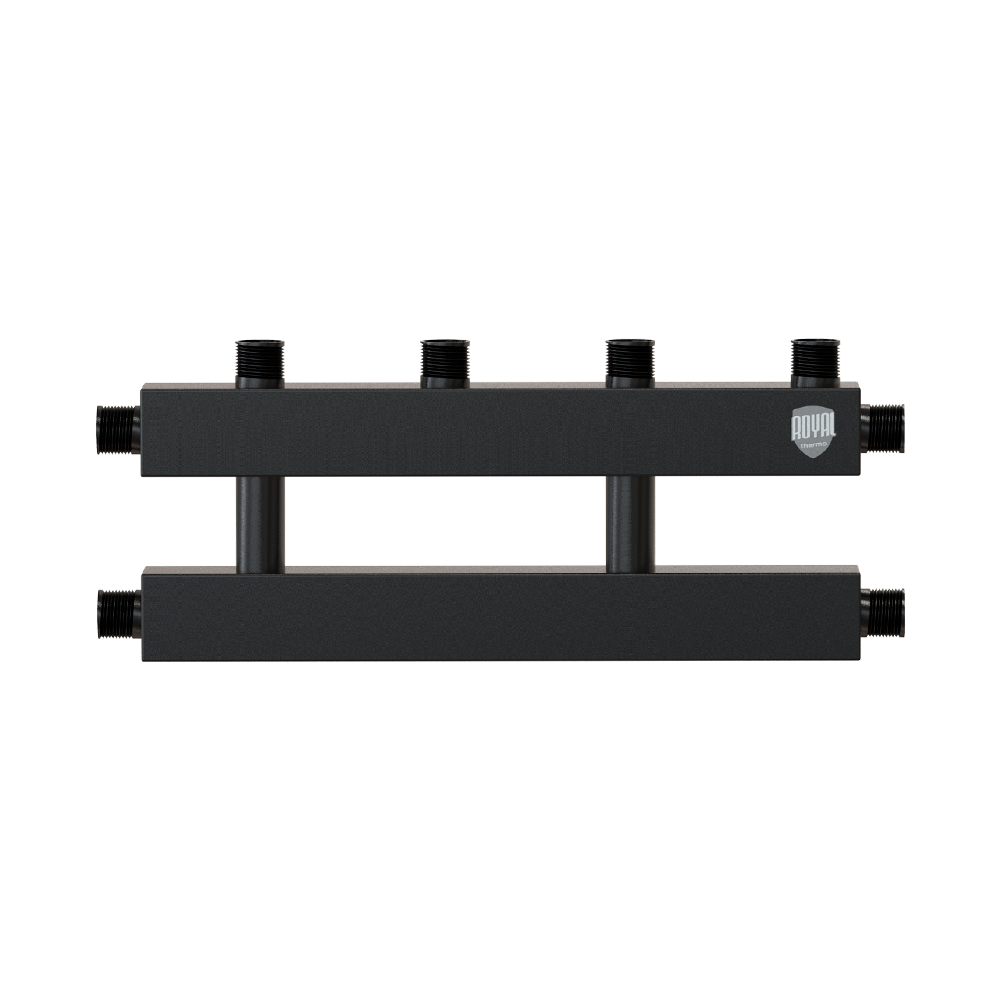 Коллектор распределительный Royal Thermo на 2 (3) контура 150 кВт с кронштейнами 1172747