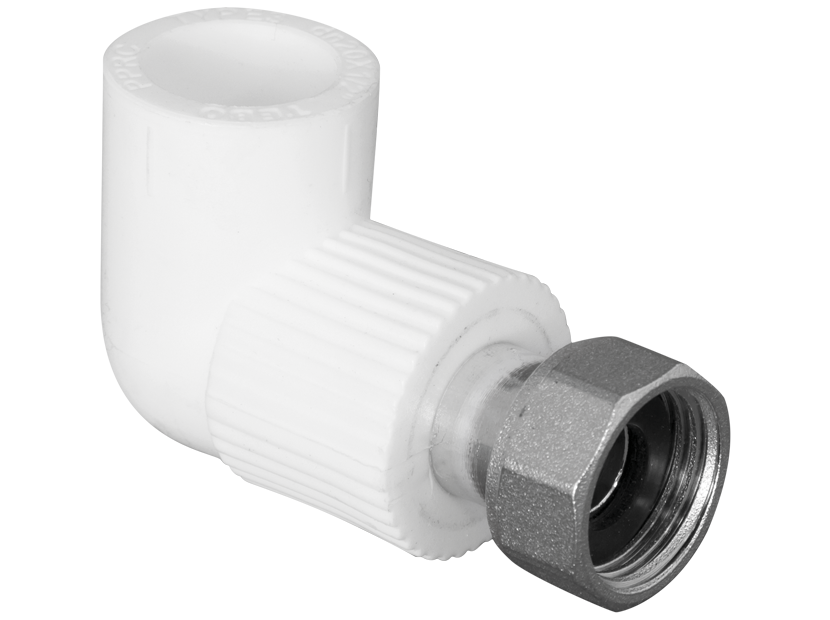 Угольник TEBO PP-R 90° с накидной гайкой 20 мм x 3/4 1309140