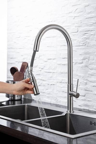 Смеситель для кухни Allen Brau Sprungfeder хром матовый 5.60002-SS