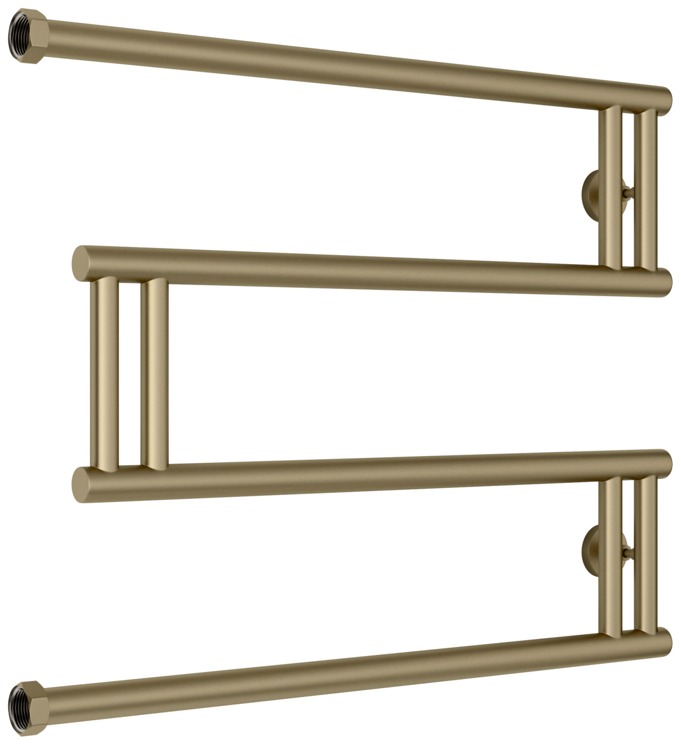 Полотенцесушитель водяной Сунержа High-Tech+ 660x528 мм золотой шёлк матовый 32-4050-5065