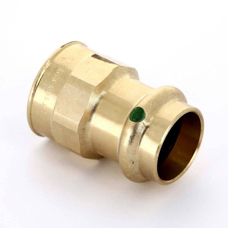 Муфта переходная пресс-В Viega Sanpress бронза 22х3/4 108465