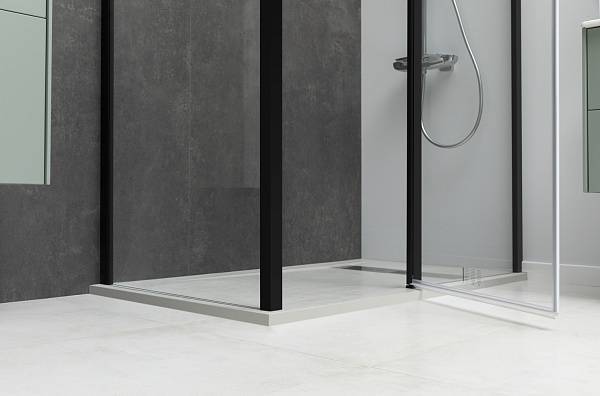 Душевой уголок Allen Brau Priority 140x100 см черный матовый браш 3.31012.BBA/3.31021.BBA